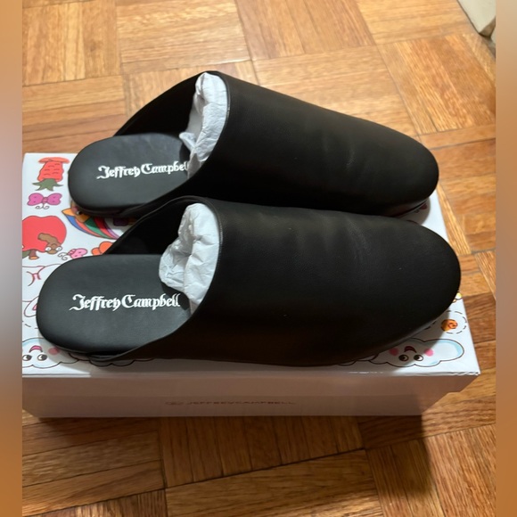 JEFFREY CAMPBELL Gunter Slipper in Black size 8 new with box - Picture 12 of 15